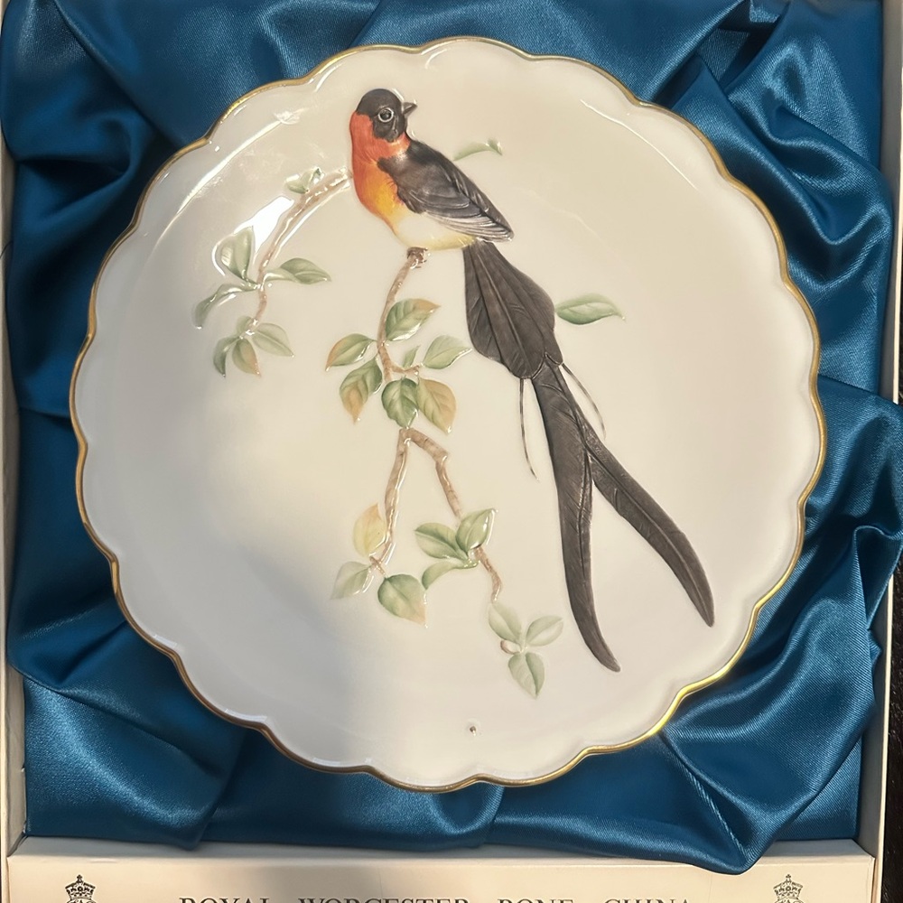 Royal Worcester Dorothy Doughty Bone China Plate
Paradise Wydah - 1977